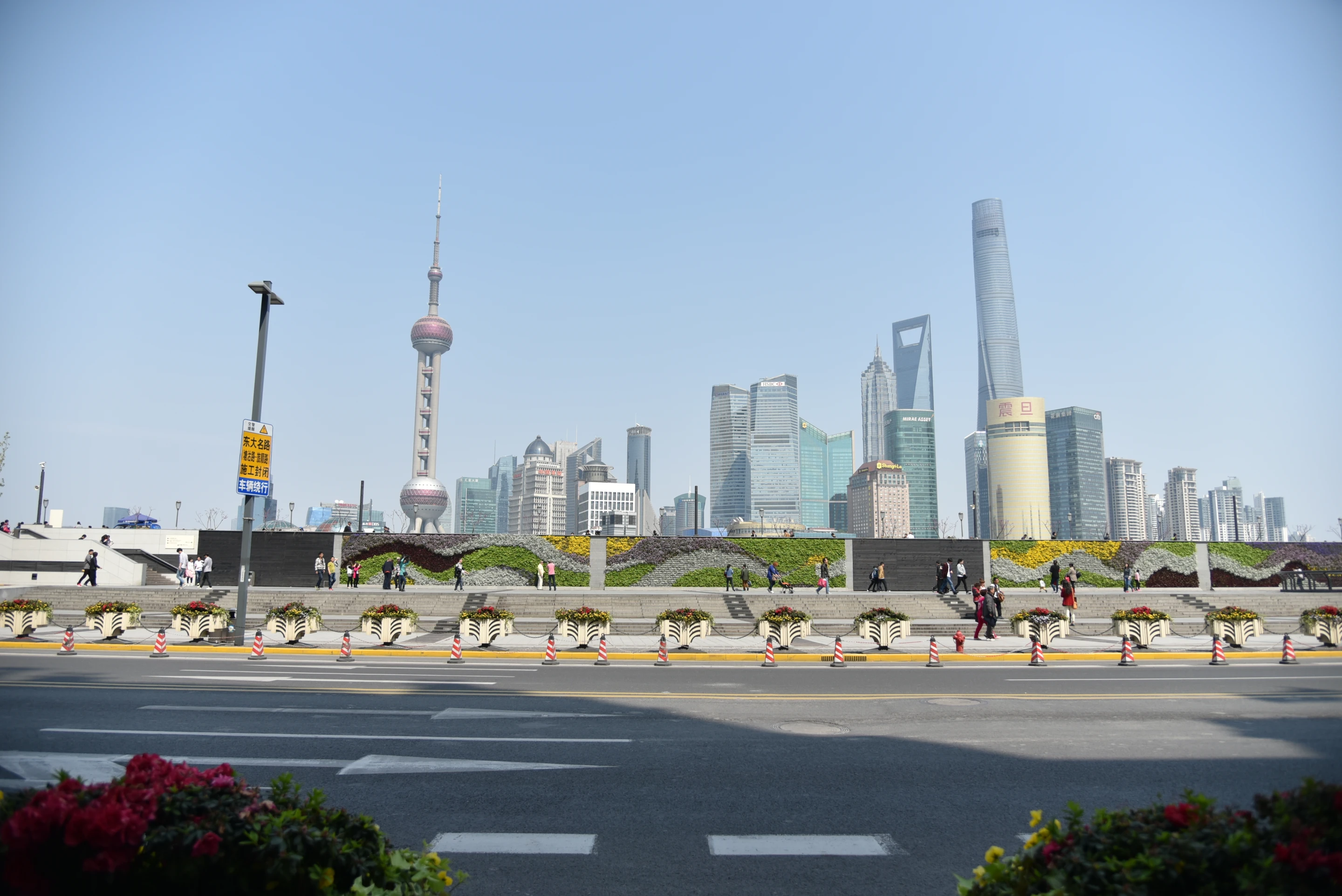 The Shanghai Tower - the current #2 largest building in the world at 632 metres. It dwarfs the Shanghai World Financial Centre, the bottle-opener shaped building beside it, which was the second tallest building in the world back in 2010.