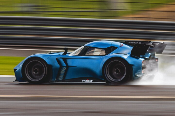 On the plus side, the track won't need to use the sweeper truck at the end of the day to clean the track