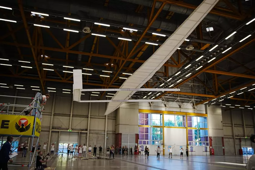 ICARUS flies 193 ft inside BolognaFiere's Hall 36