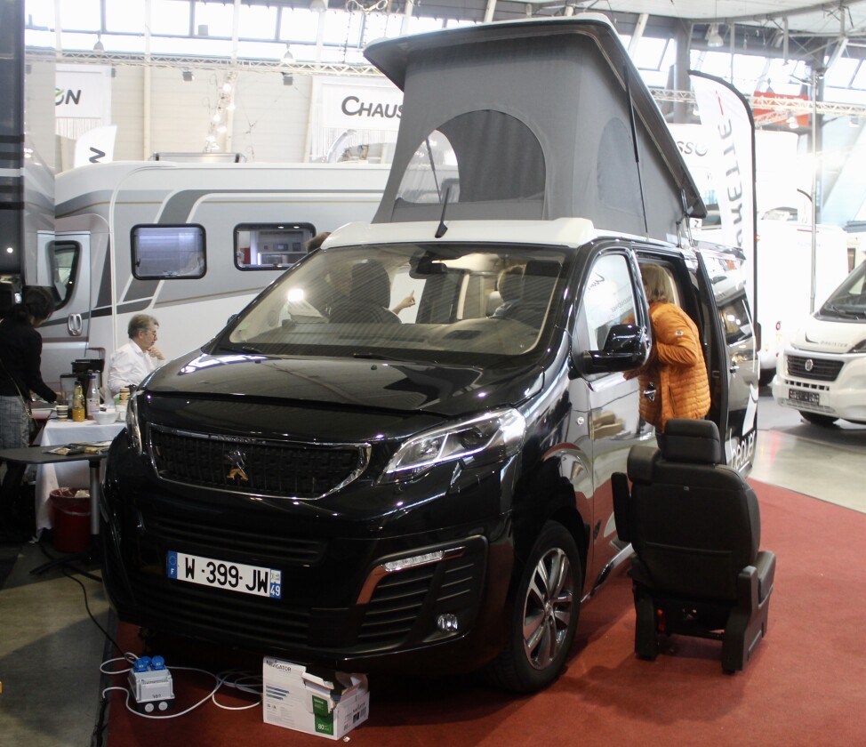 Beauer shows the X-Van equipped to a Peuge