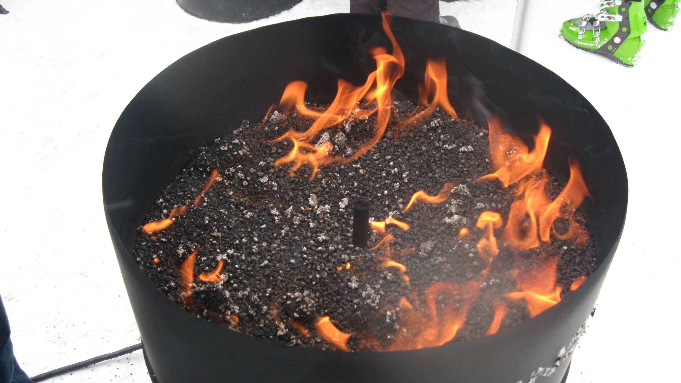 Insta-fire lights in wet, windy weather and burns long and hot, making fire-starting a little easier