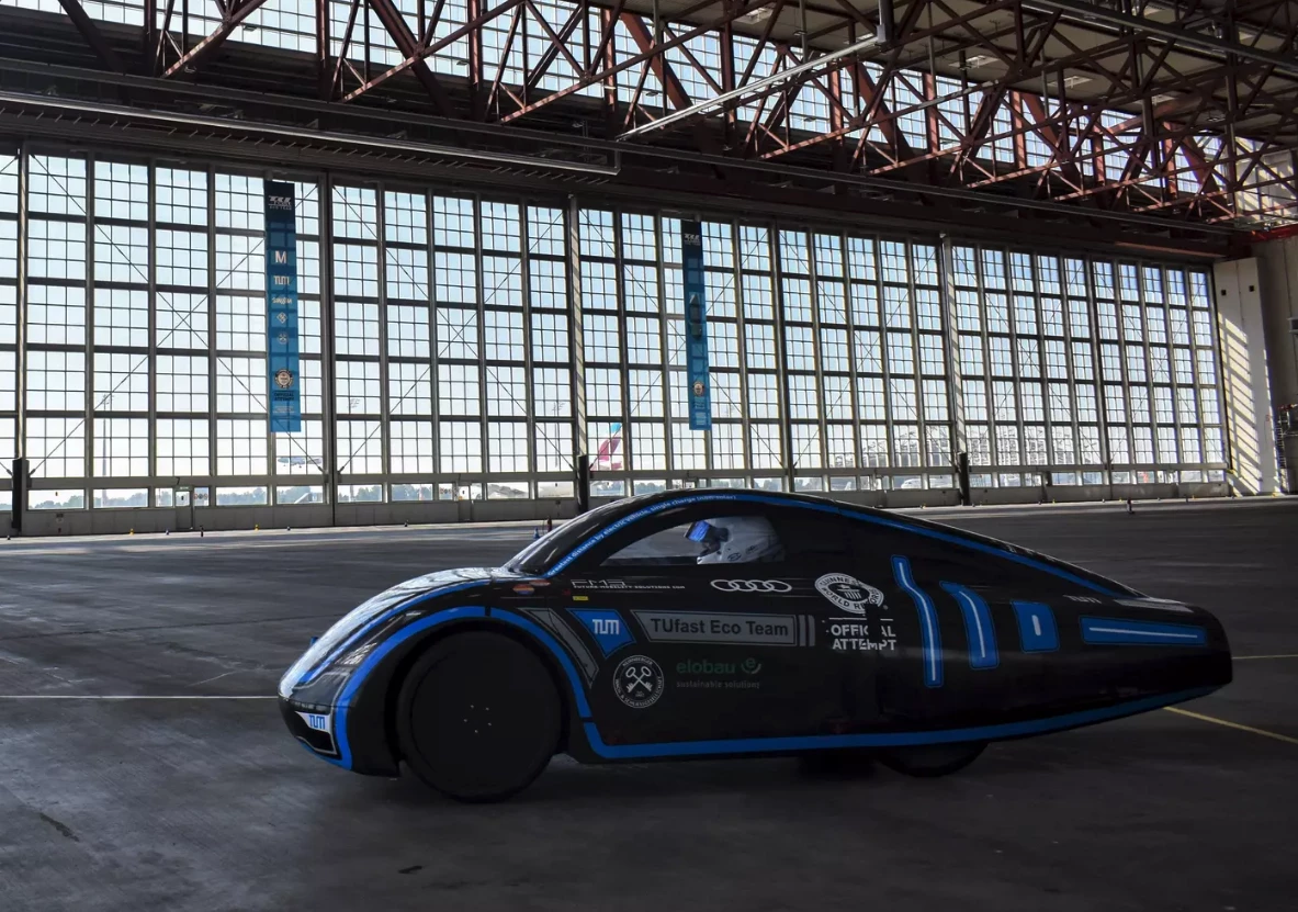 TUfast Eco added a larger battery to its ultralight, ultra-aero Muc022 to complete a world record drive