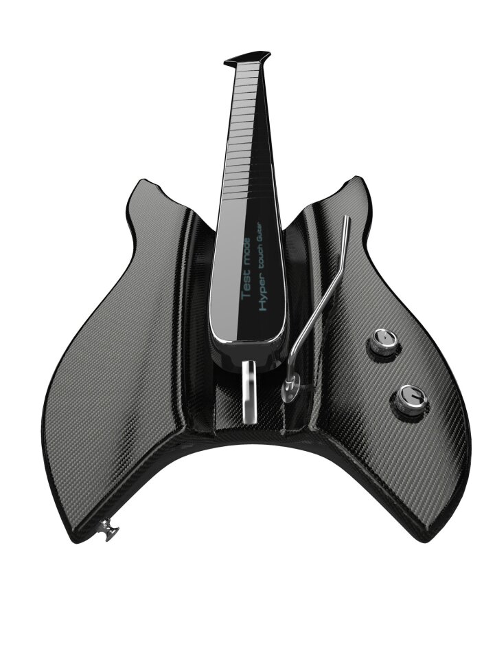 The pick zone would be raised above the body and there would also be a tremelo arm