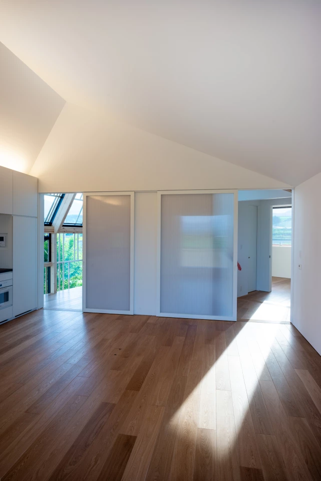 House W's interior measures 163 sq m (1,754 sq ft), spread over two floors