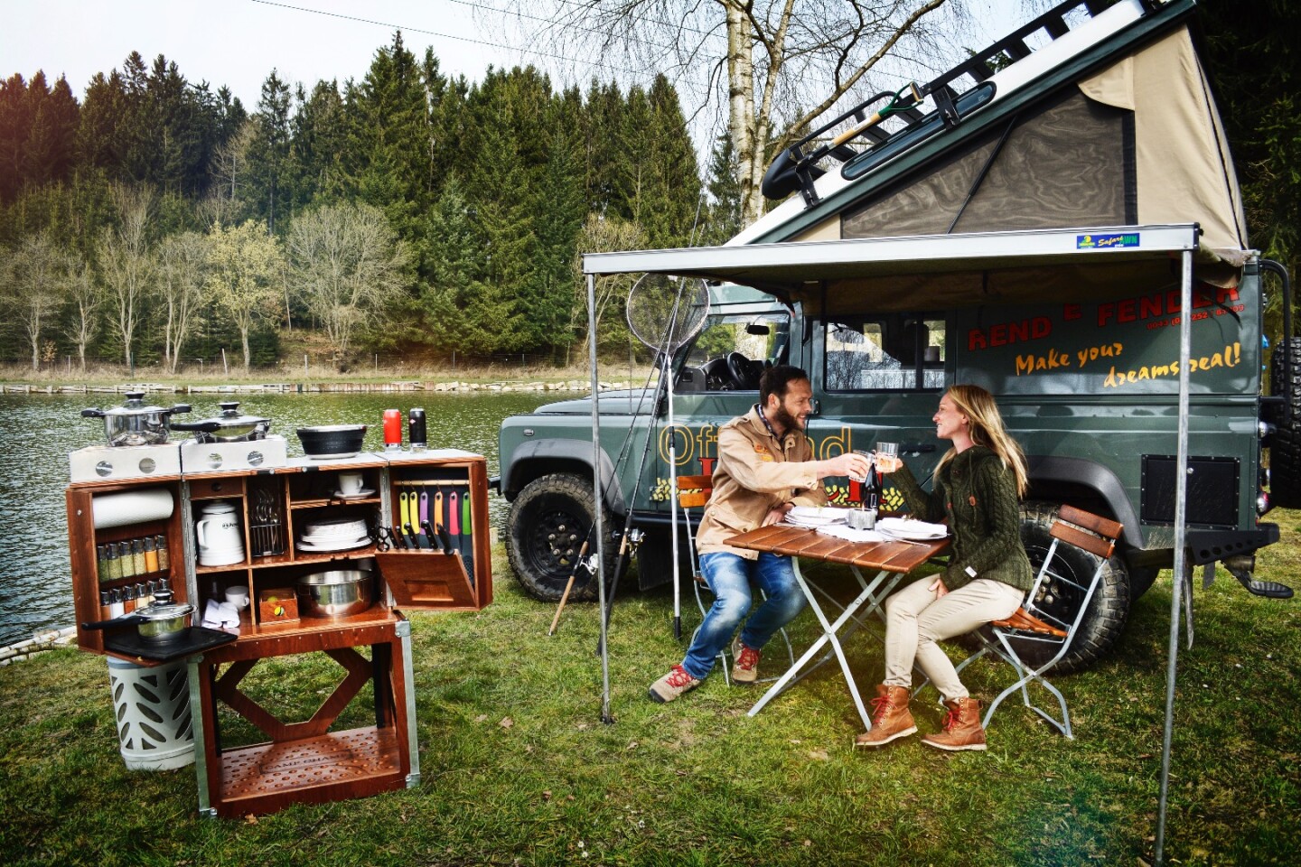 Camp Champ Neatly Packs A Full Camp Kitchen Into A Wooden Trunk