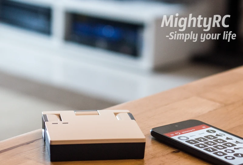 The MightyRC channels infrared signals from different household appliances and transmits the data to your smartphone for easier control