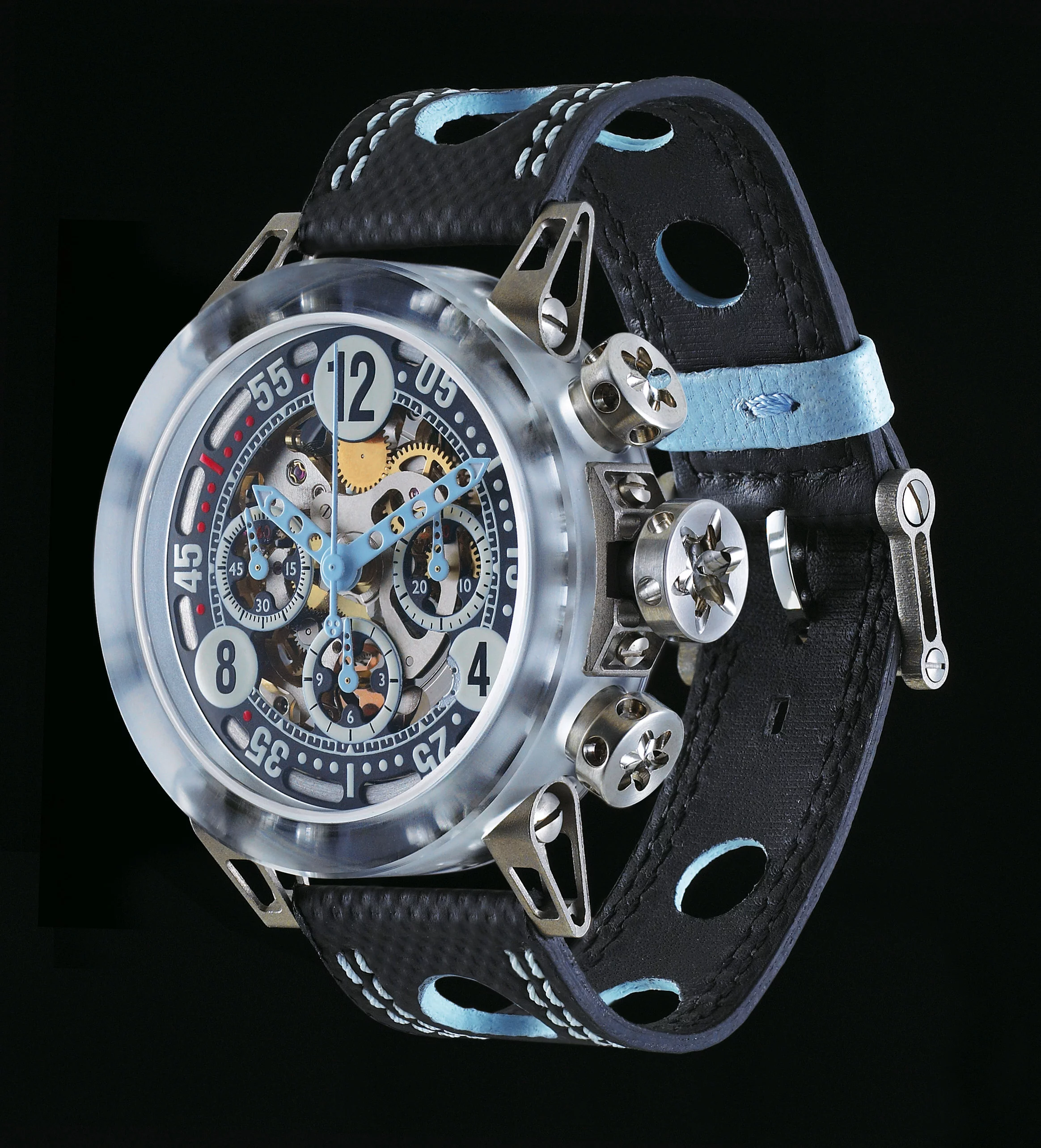 The MK-44 spent two years in development before being crowned the world's lightest 44 mm chronograph at 48.8 g (1.72 oz)