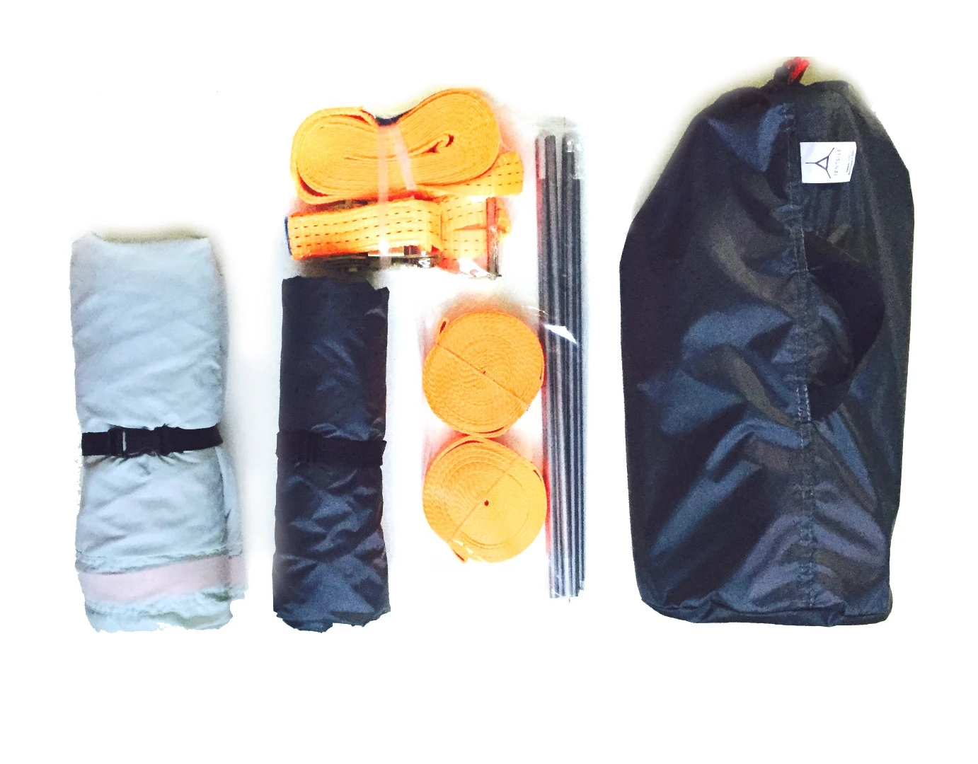 When packed in its bag, the Flite measures 45 x 15 x 15 cm (18 x 6 x 6 in), which expands to 2.5 x 3.5 m (8 x 11 ft) while in use