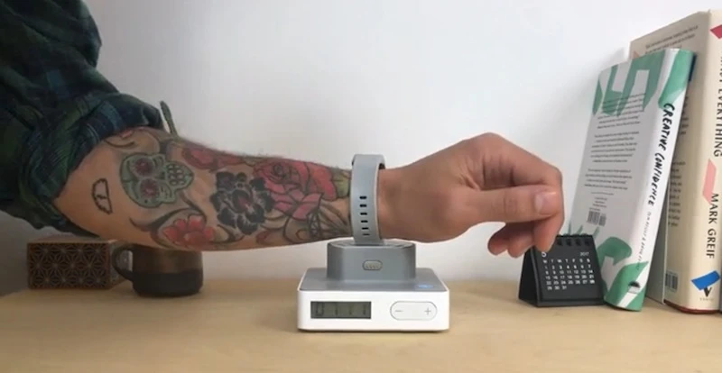 The AlarmShock will zap you if you snooze your alarm in the morning