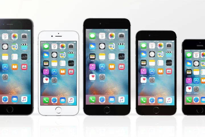 Gizmag compares the features and specs of the five iPhones Apple is now selling (from left to right): iPhone 6s Plus, iPhone 6s, iPhone 6 Plus, iPhone 6 and iPhone 5s