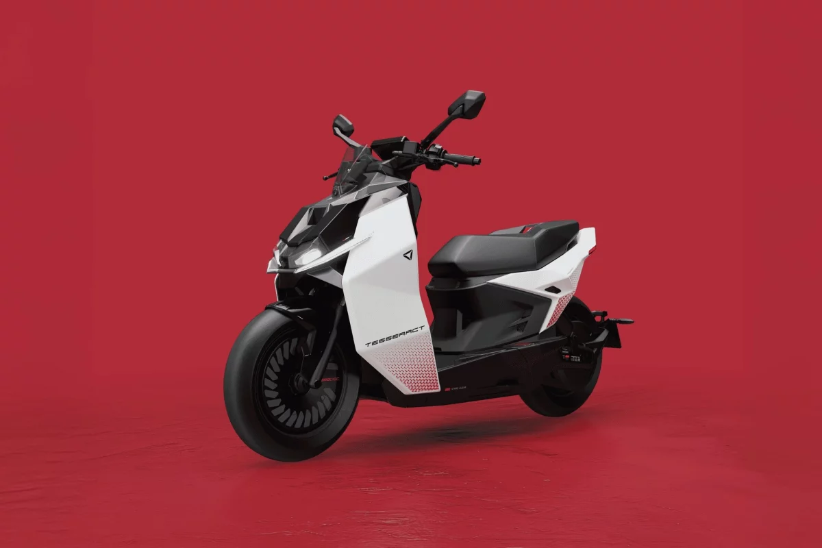 The Tesseract becomes the first scooter to roll out of Ultraviolett’s production line