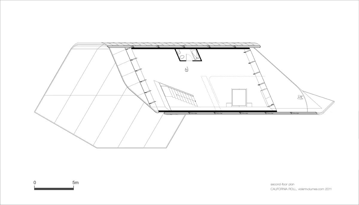 Daniel's modular housing concept features a carbon fiber truss frame (image from Violent Volumes)