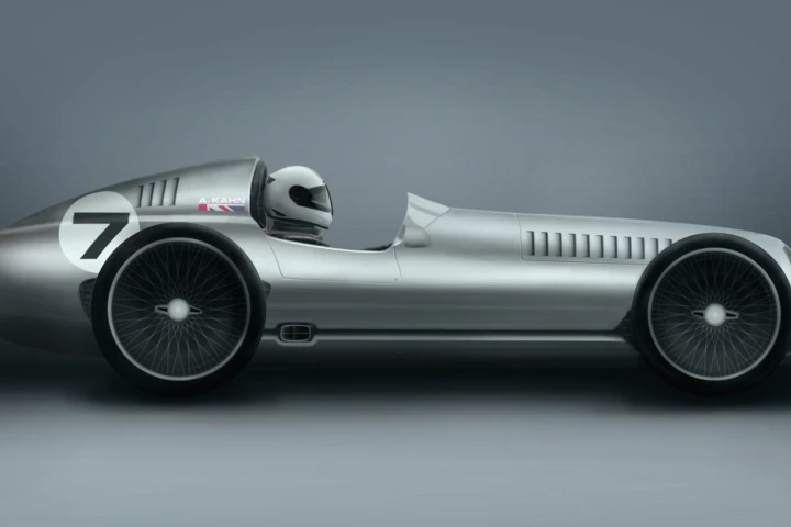 The Speed 7 is inspired by 1930s Grand Prix race cars