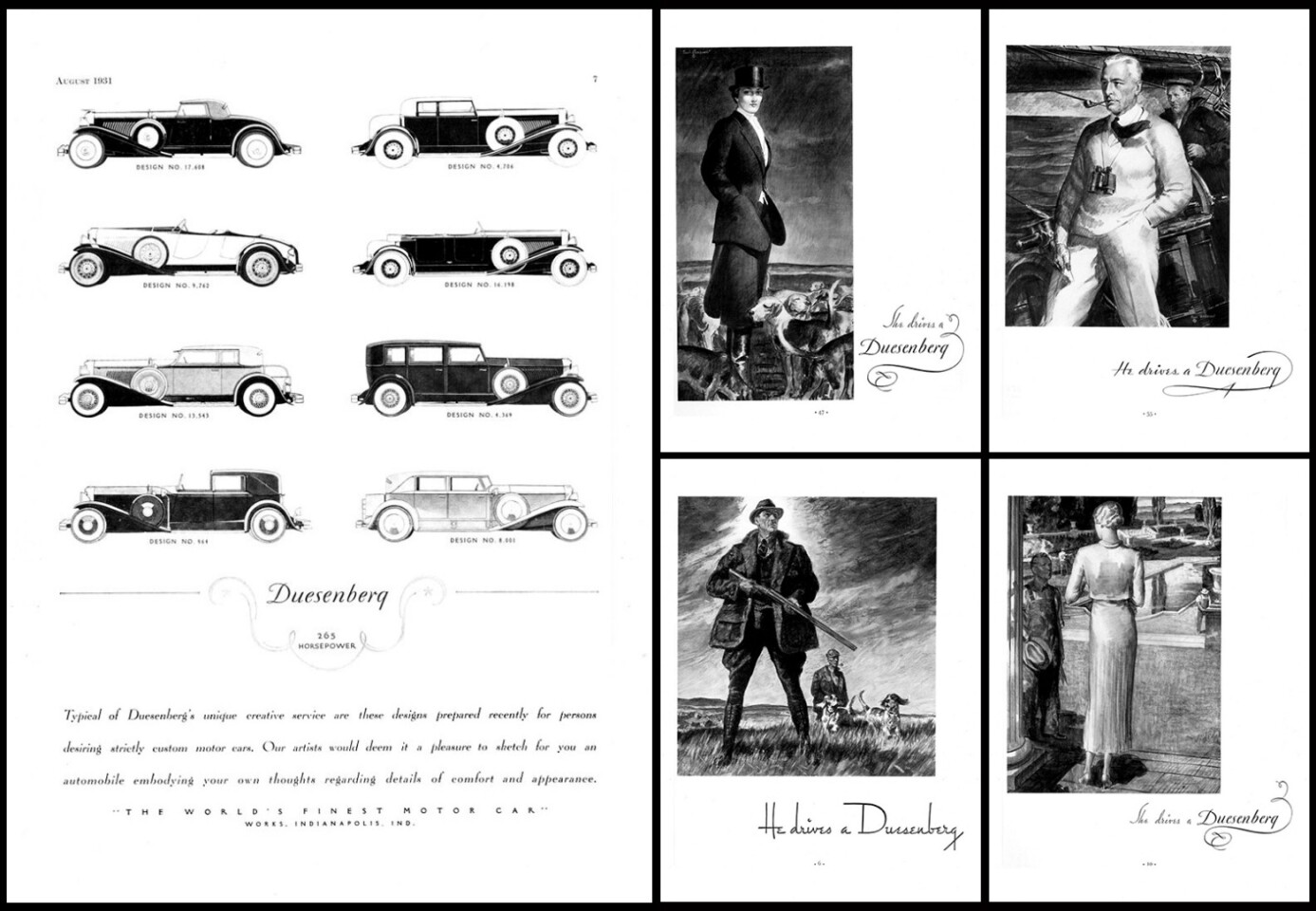 Masterful Duesenberg advertising (see story for commentary)