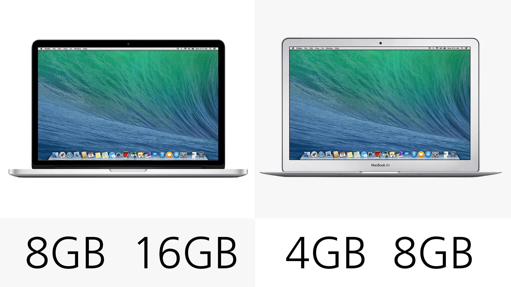 The Retina MacBook now ships with a minimum 8 GB of RAM