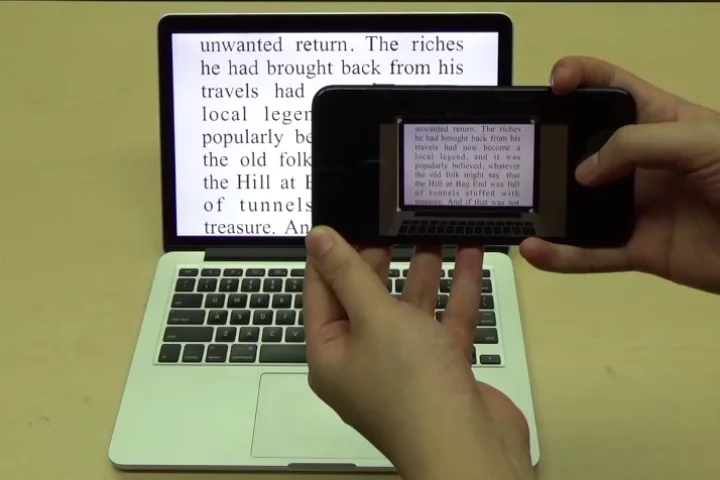FontCode can even decipher messages from smartphone photos of text on computer screens
