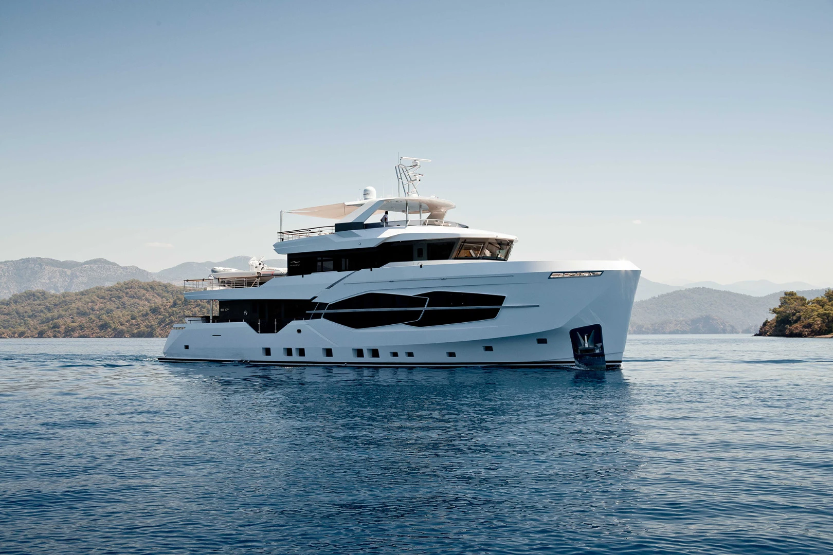 The 32-m (105-ft) vessel was purpose-built to create an innovative luxury explorer yacht that would meet the owner's desire to travel frequently