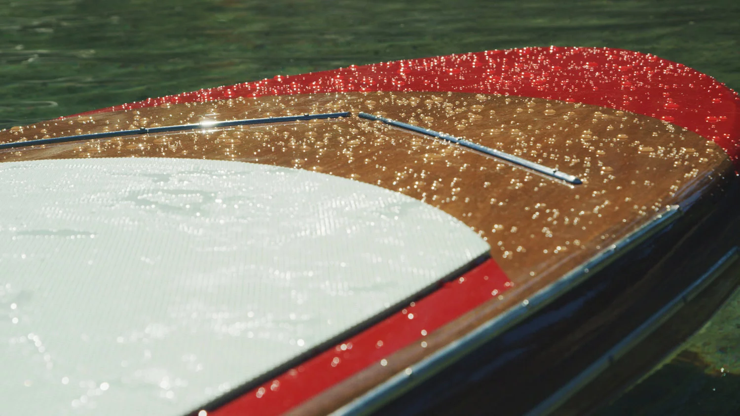 The Speakeasy is covered by a two-part yacht-grade urethane clear coat, along with a protective layer of fiberglass on the bottom