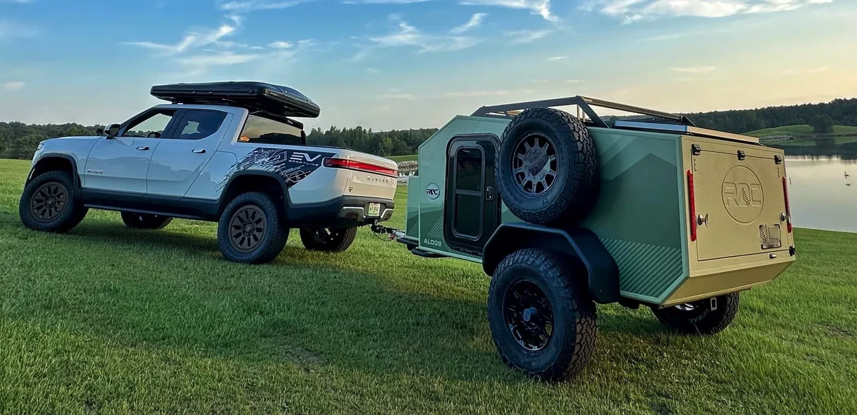 With a 1,200-lb base weight, the new ROC ALD09 is designed for towing with small and electric vehicles