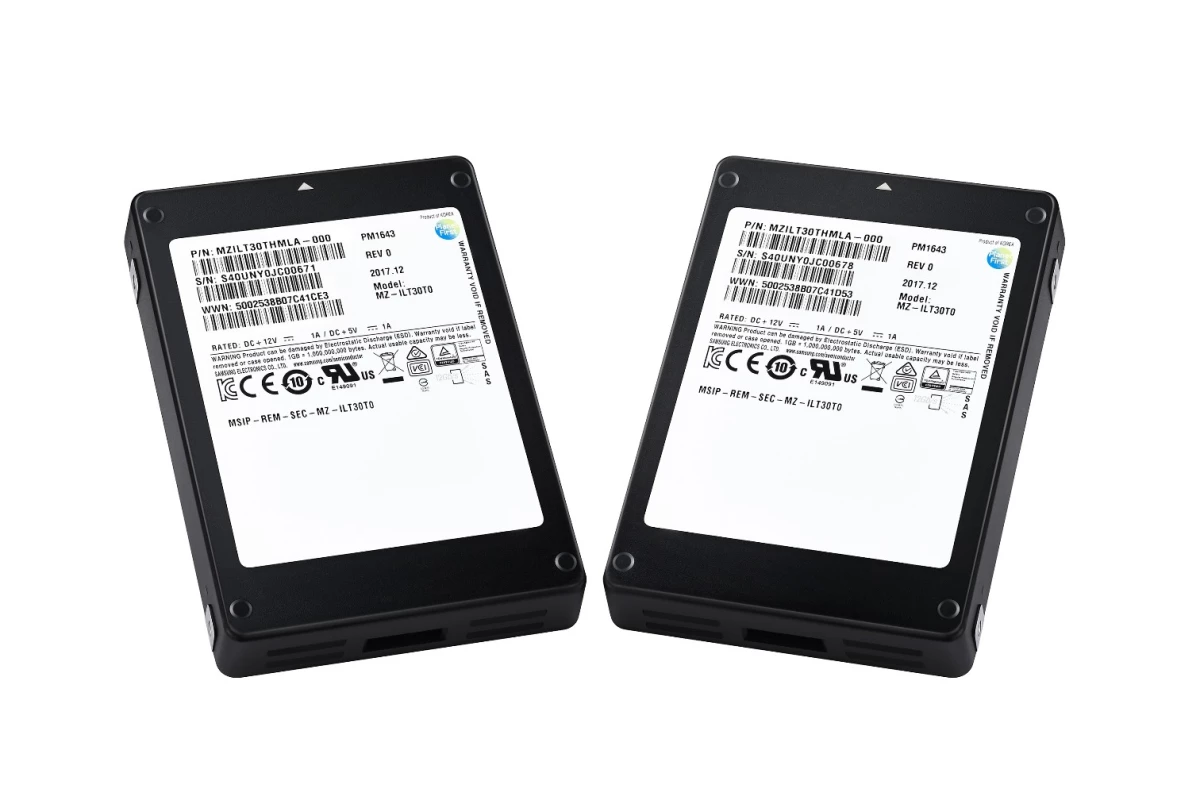 The PM1643 is the first of a number of large capacity solid state drives aimed at enterprise users