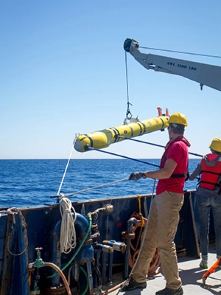 The researchers used a deep sea modular AUV model called REMUS 600 for their experiment