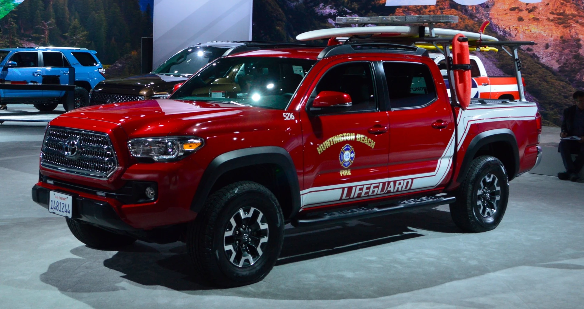 Toyota beach rescue truck
