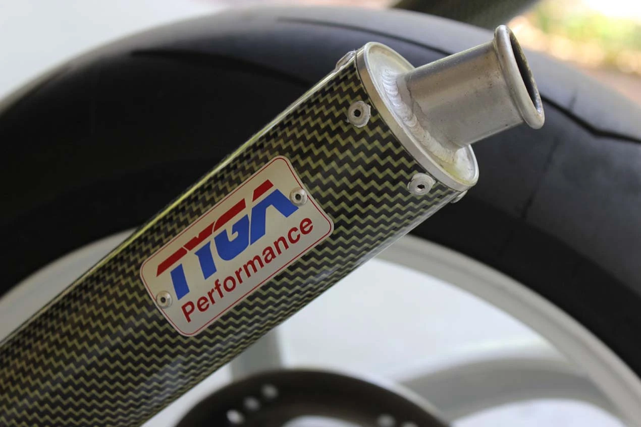 Carbon exhaust cans for the TYGA NSR250R