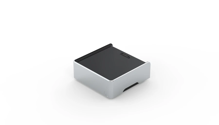 The EzeeCube is modular so that stacks with additional functionality can be added to the base unit