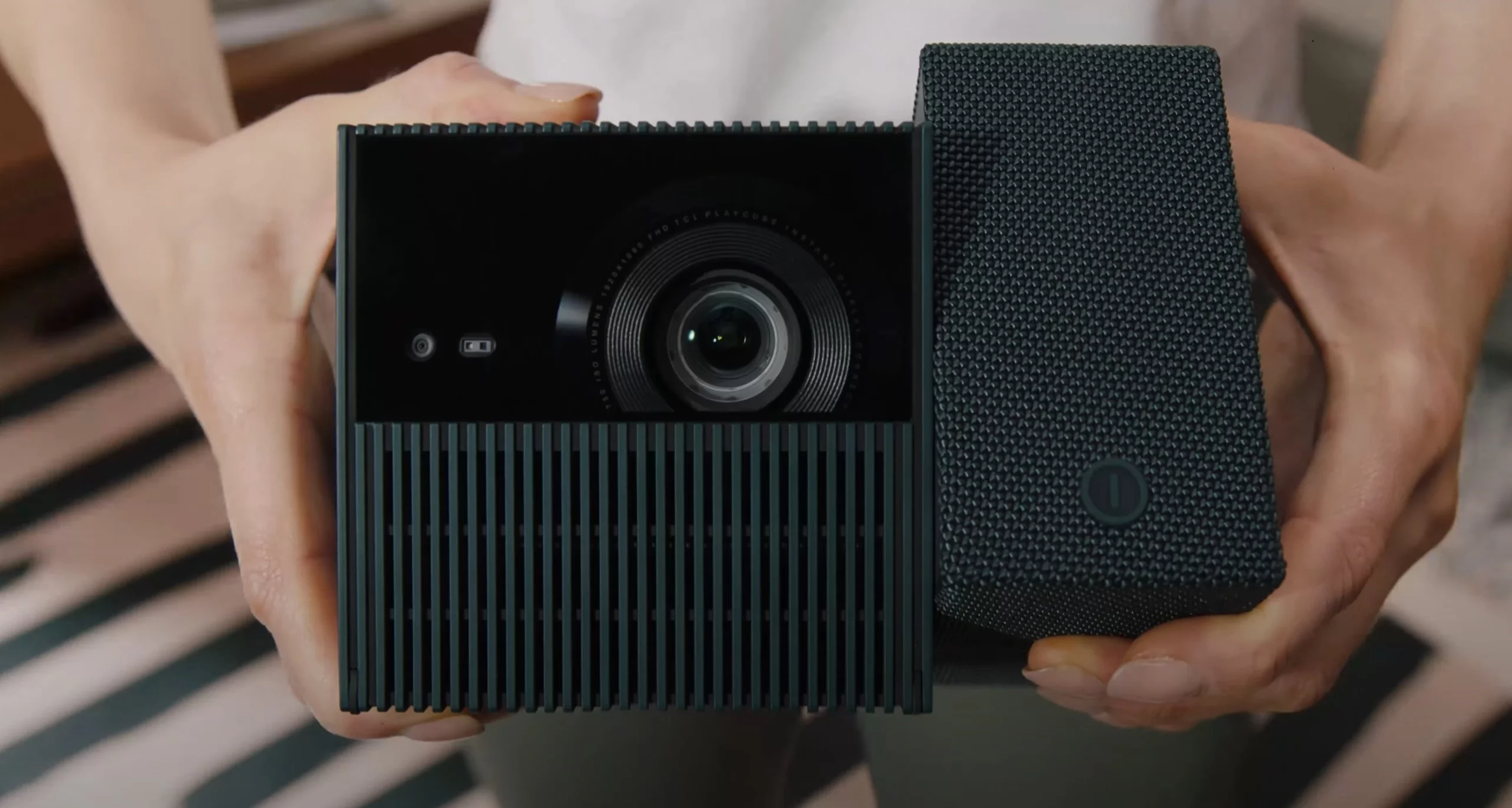 One section is home to the projection system while the other rocks a Dolby sound system