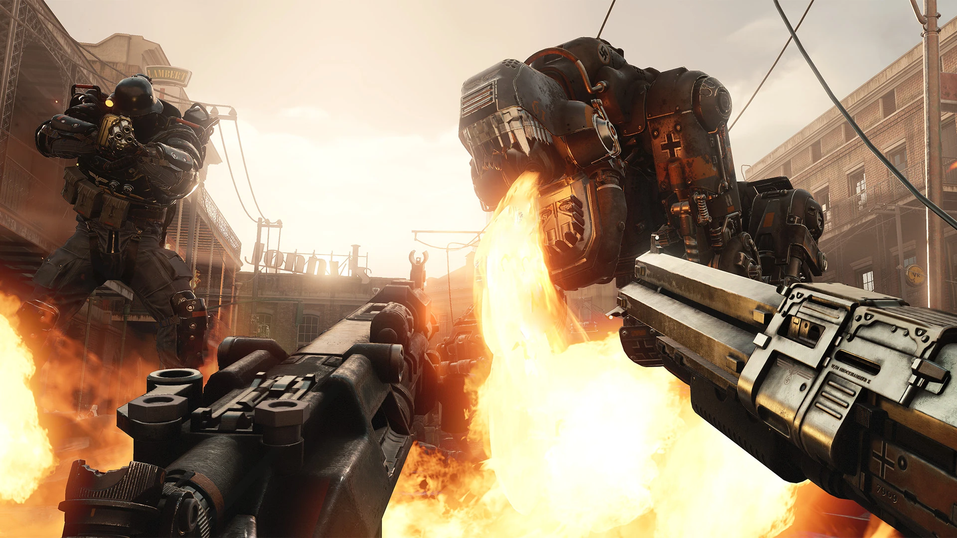 Wolfenstein II: The New Colossus brings the fight against Nazis to the United States, in the alternate-history 1961