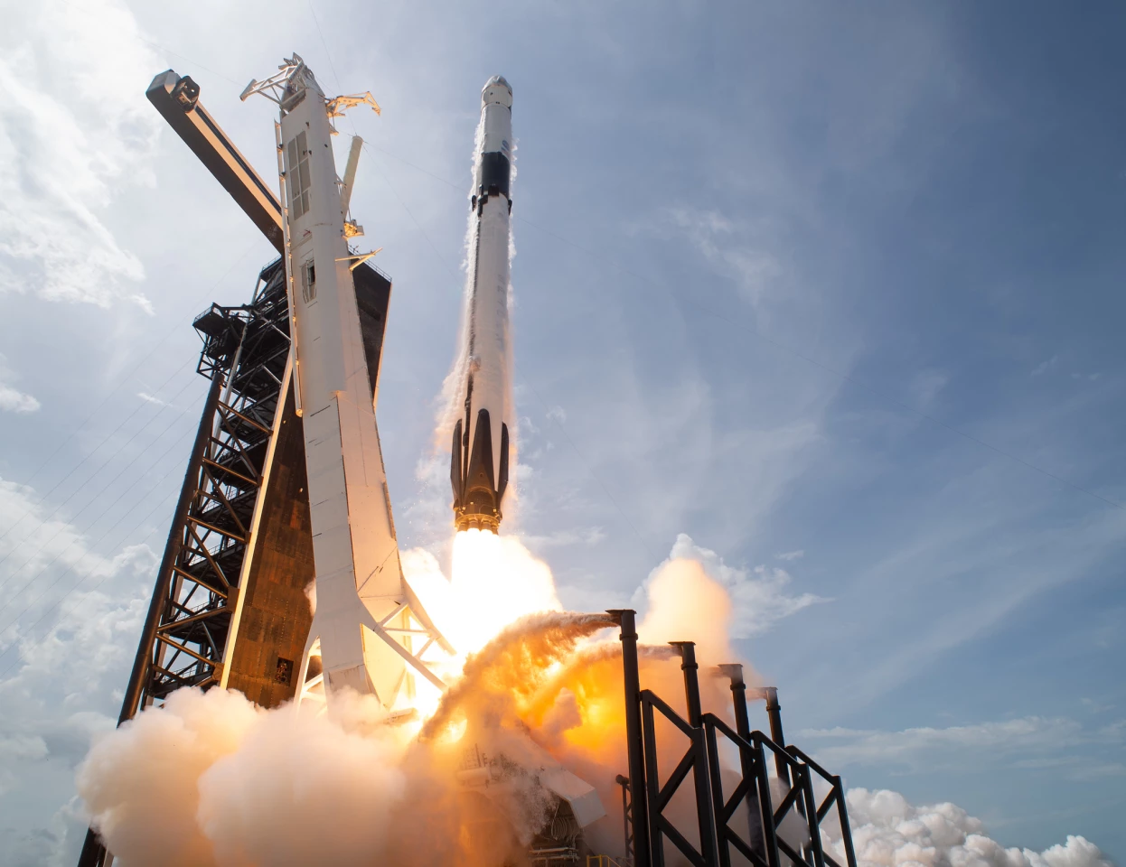 The Demo-2 mission that successfully lifted off on Saturday made history as the first commercial mission to carry astronauts to orbit