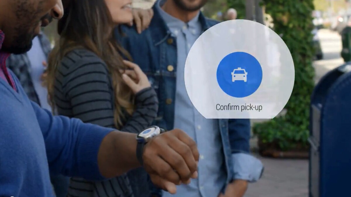 Calling and confirming a taxi from your watch? That's new