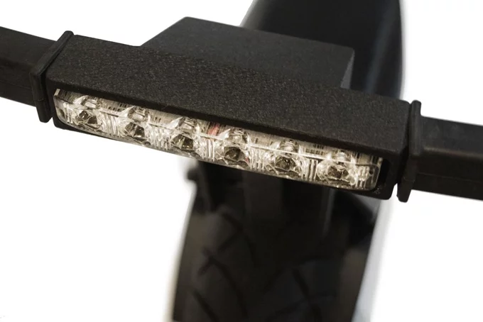 The Moto Pogo features front and rear LED lights