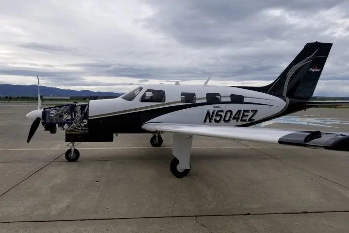 The ZeroAvia HyFlyer powered by a hydrogen fuel cell powertrain