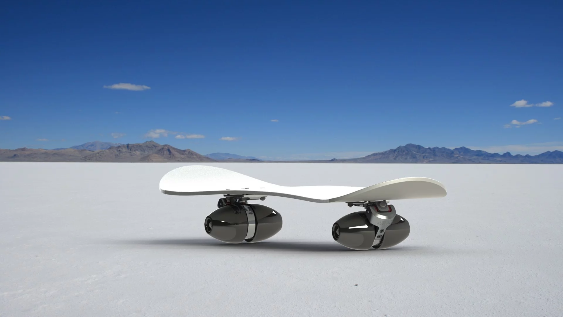 ARIS Sport's snowboard-style Blade Runner skateboard