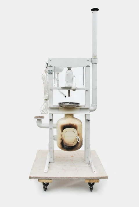 Furnace and press used in chair production