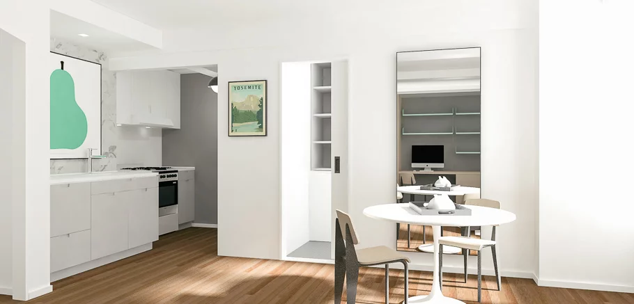 The 5:1 Apartment has is white and bright, giving a sense of spaciousness (Photo: Alan Tansey)