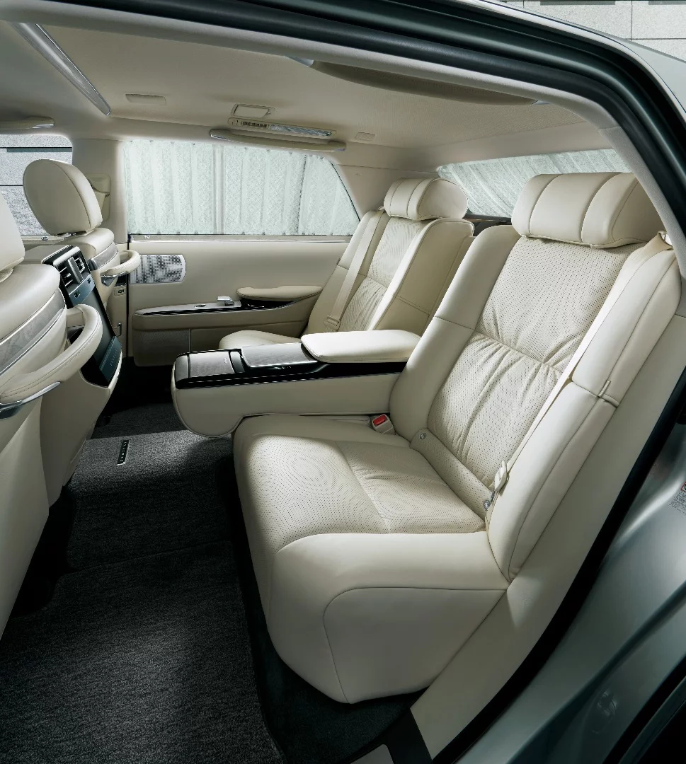 The Century includes a rear entertainment system and control touch panel