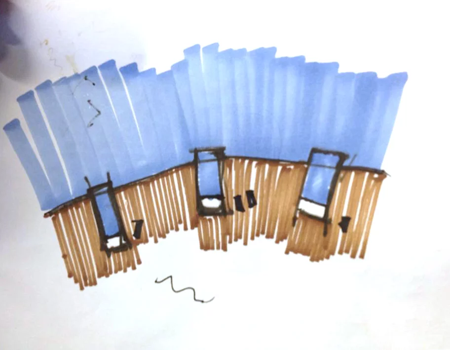 Architectural drawing of Casa Brutale