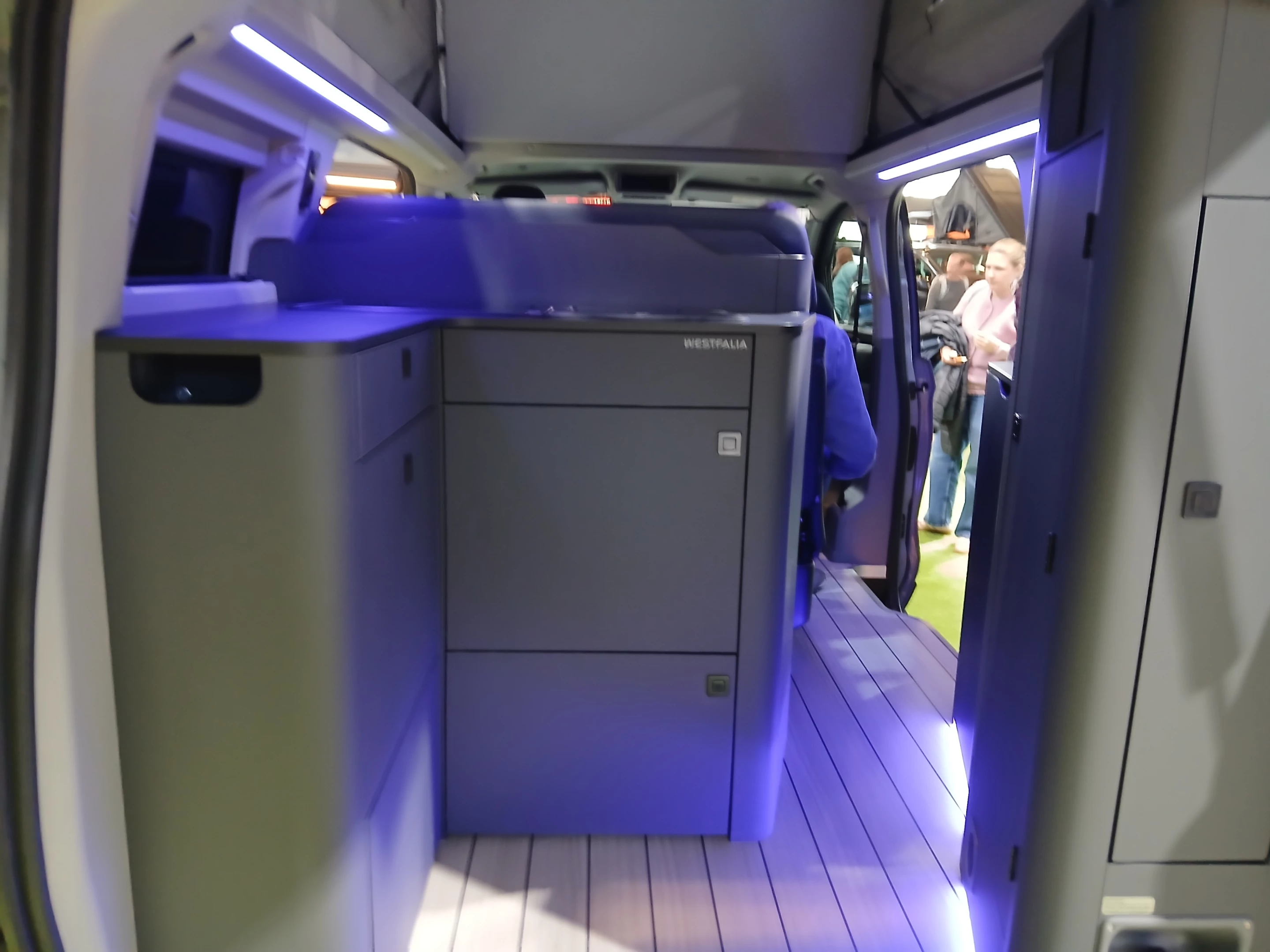 The short-wheelbase Nugget does not offer a rear toilet given its smaller length