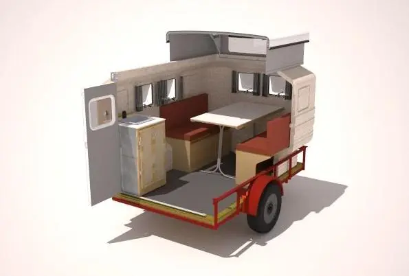 The standard interior is minimalistic, but gives you a place to eat and sleep