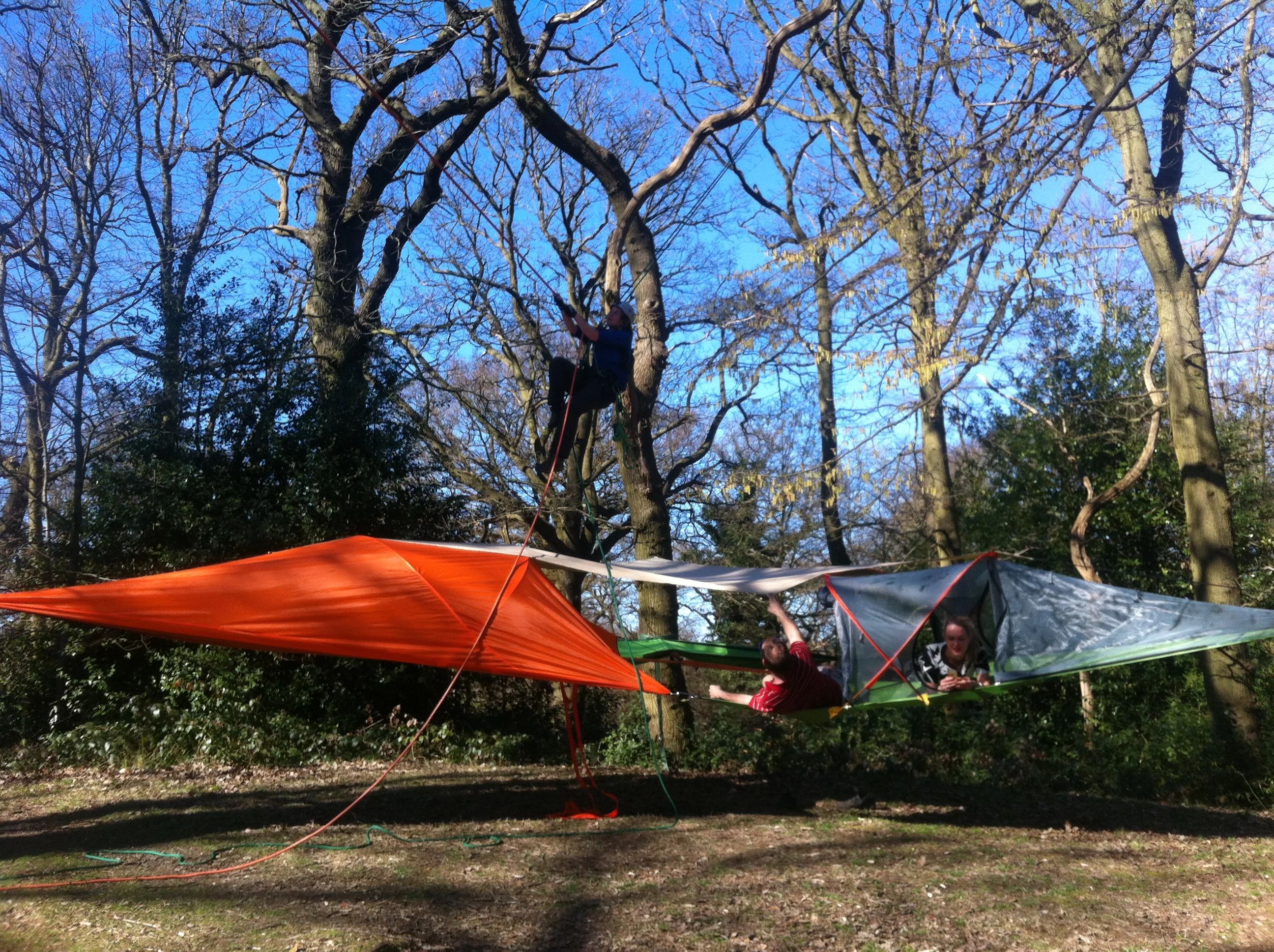 The company recommends the tent rest at a height of 1.2 m (4 ft) off the ground (Photo: Tentsile)
