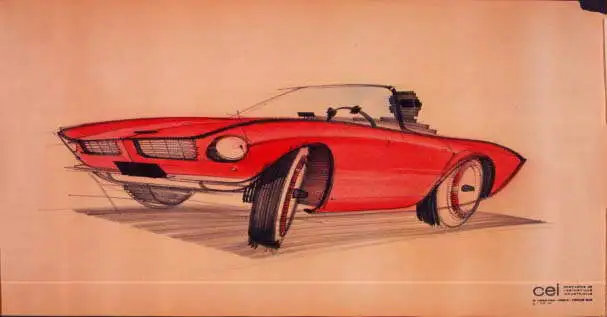 Avanti sketch by Raymond Loewy 1963