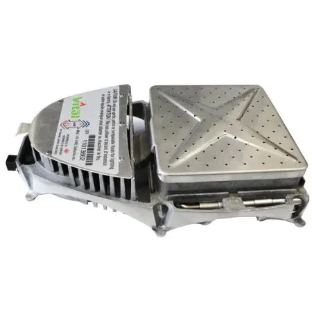 The VitalGrill stove folds flat when not in use