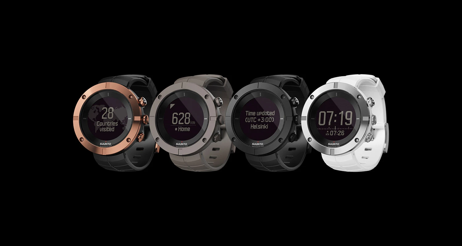 The Suunto will be offered in four styles: Copper, Slate, Carbon and Silver