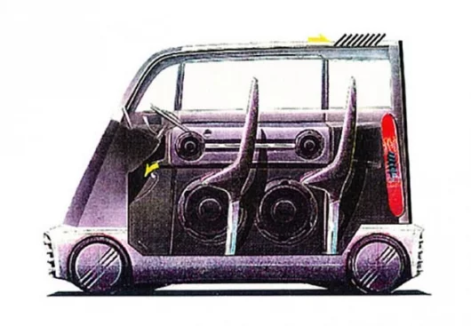 One of the early pre-show sketches released by Honda