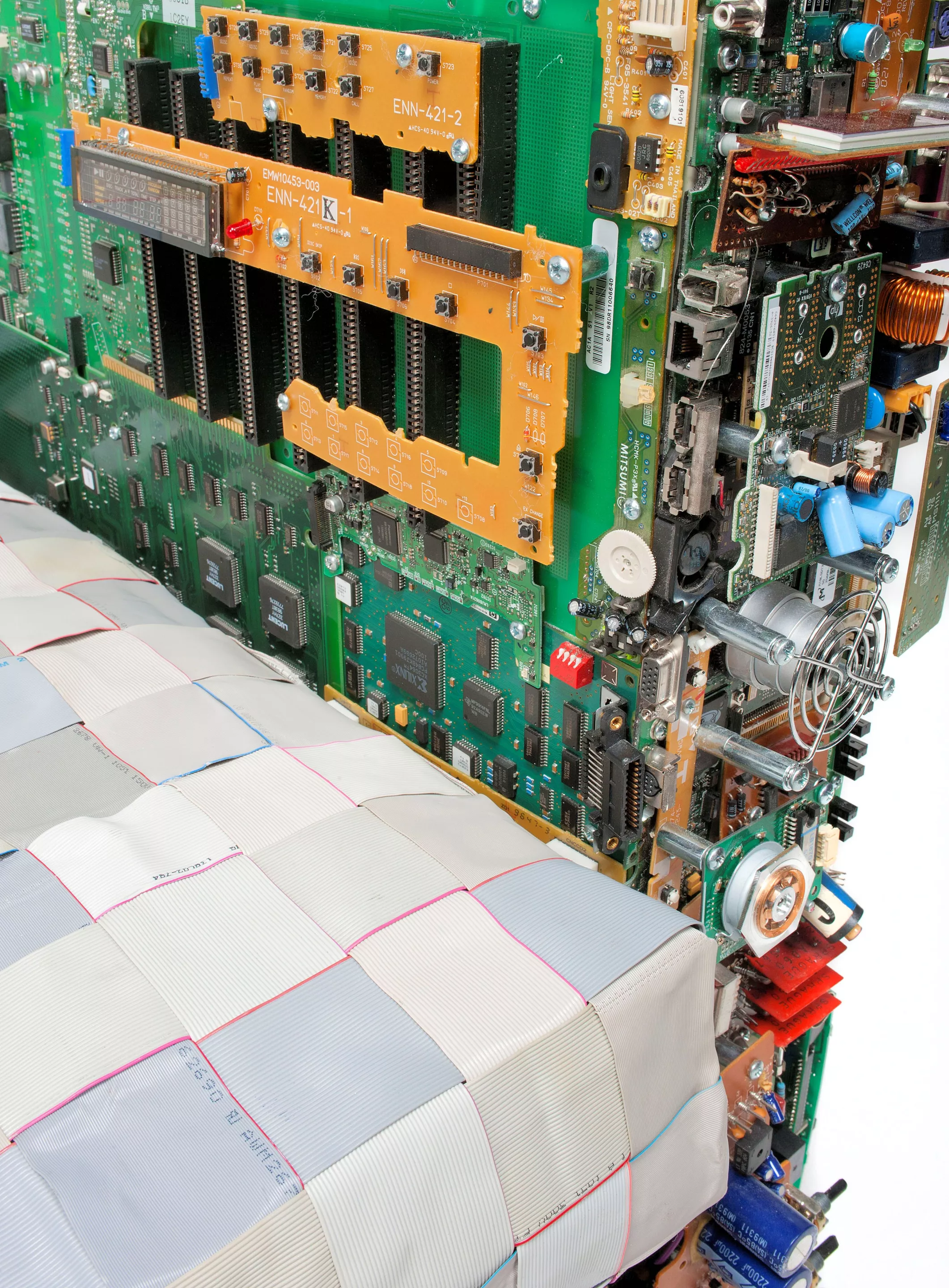 Inside surface of the left armrest on the BRC Binary Armchair (Photo: BRC Designs)