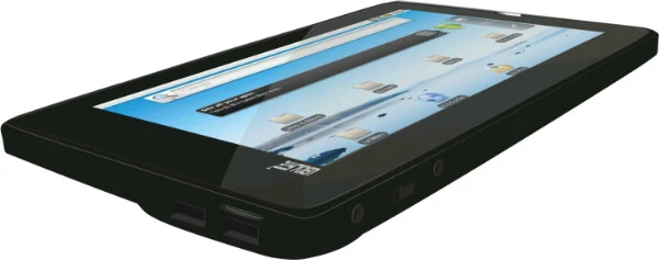 Running Android 2.2 Froyo (which is actually not a tablet-friendly platform), Aakash comes with 7-inch 800x480 resistive Multi-touch touchscreen