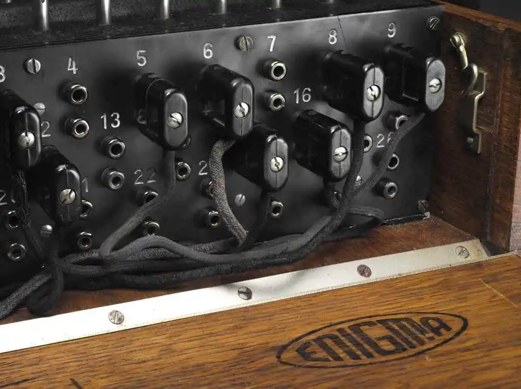 The M4 Enigma plug board