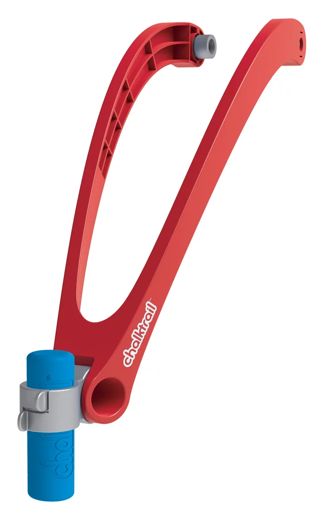 Users can adjust the trailing angle of the chalk